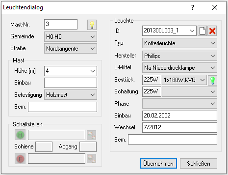 Leuchtendialog